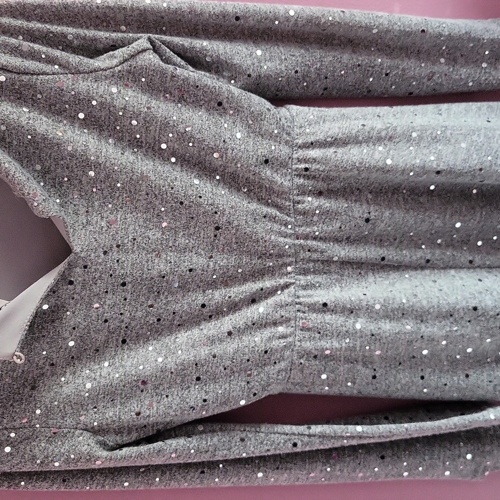 Rare Editions Silver Sequin Dress
